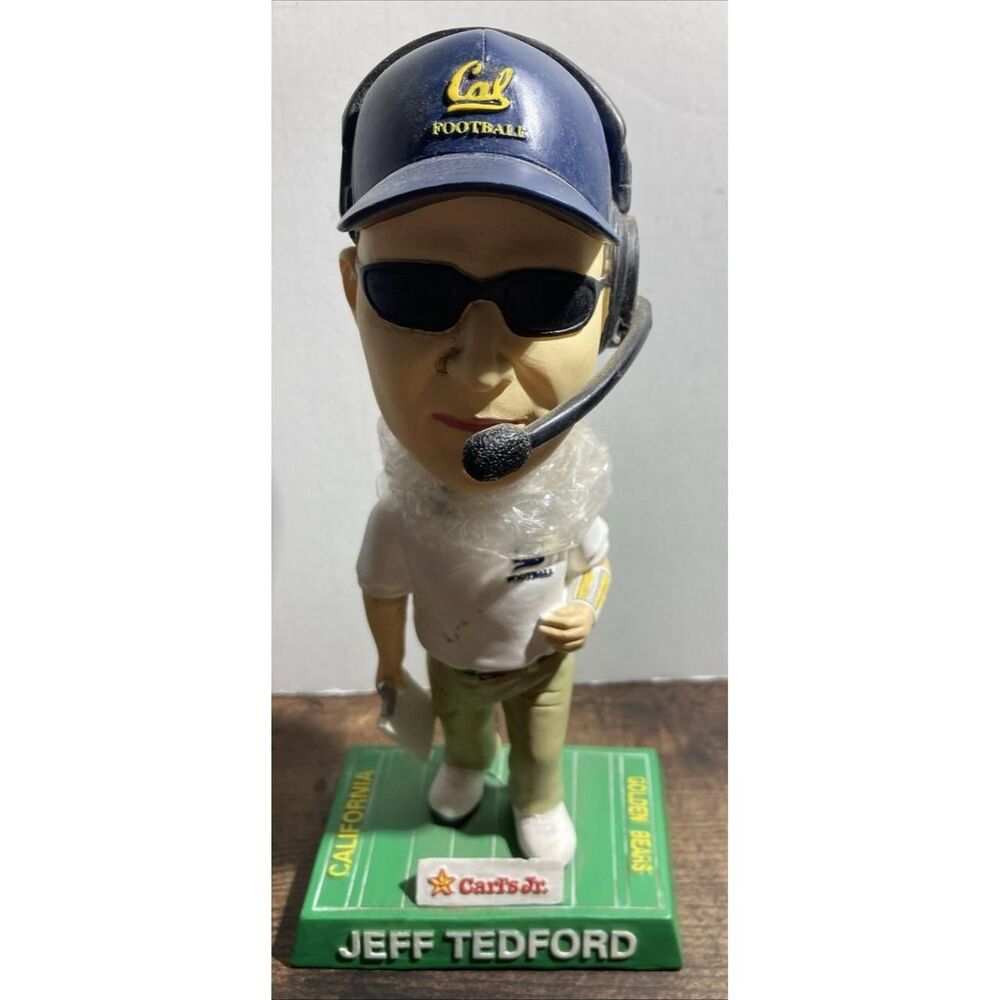 2003 Cal Golden Bears Football Coach Jeff Tedford Bobble Head Figure